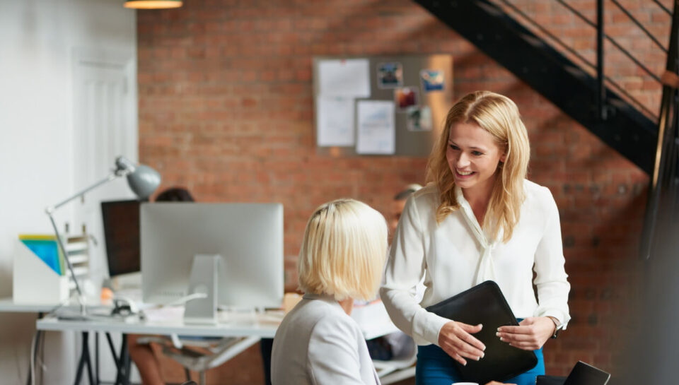 creative-discussion-business-people-office-with-tablet-laptop-collaboration-with-management-planning-consulting-women-desk-advice-opinion-design-team-digital-agency